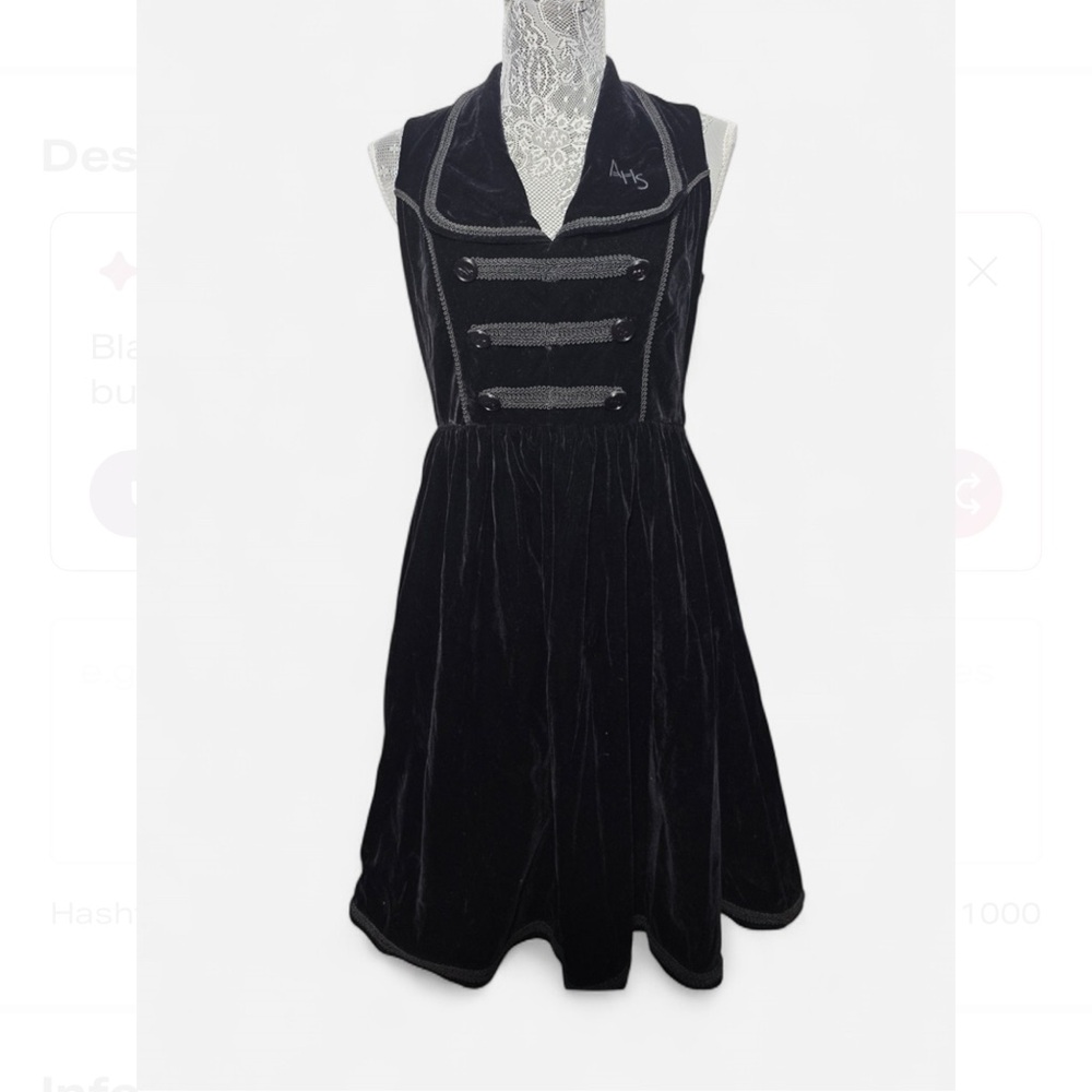 Hot Topic American Horror Story Bell Hop Dress NWT Black Size S